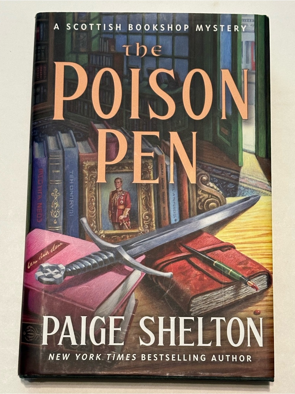 The Poison Pen by Paige Shelton - Hardcover Mystery with Illustrated Cover
